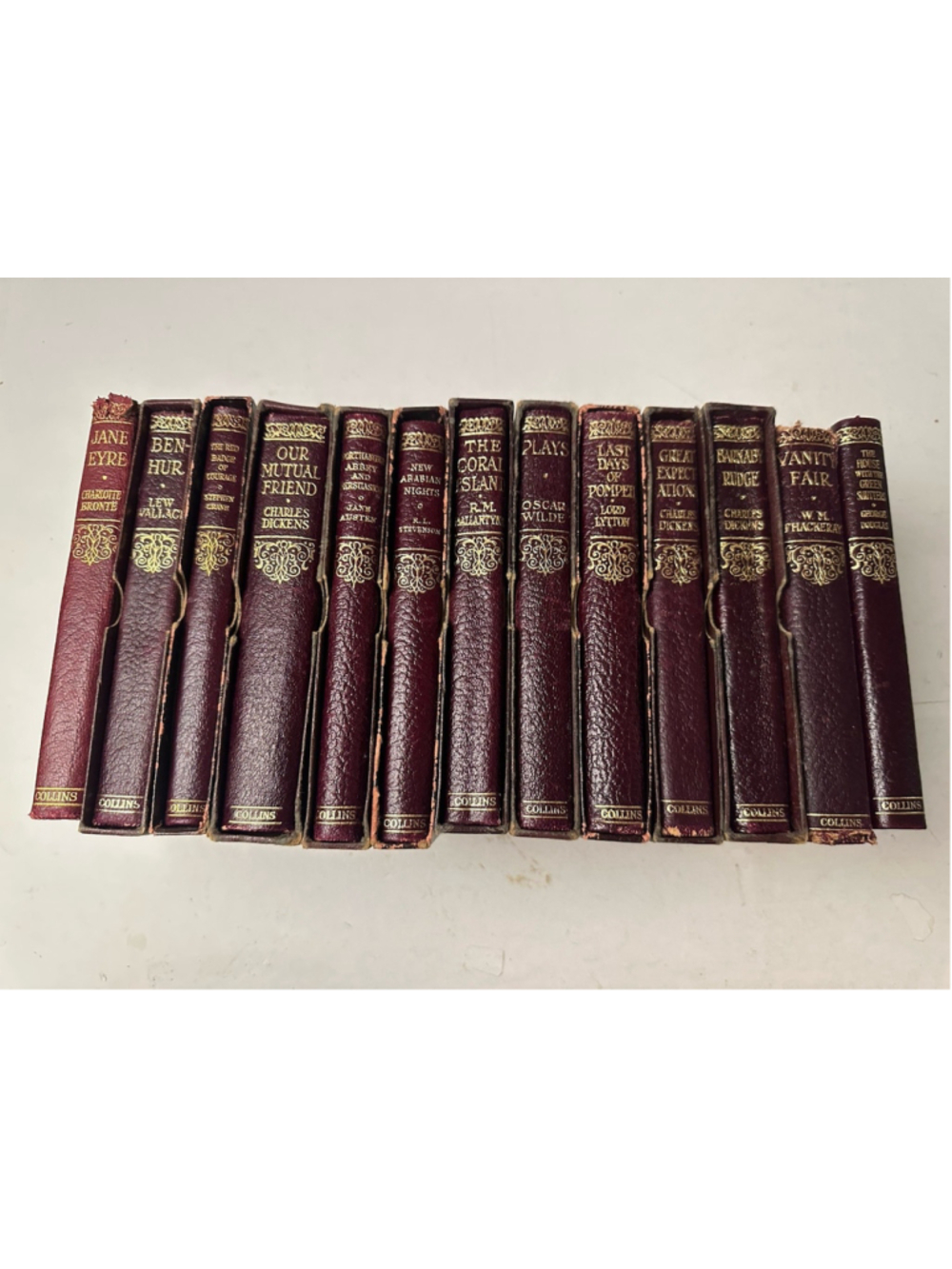 Vintage Miniature Book Lot Library of Famous Books Collins Clear-Type Press
